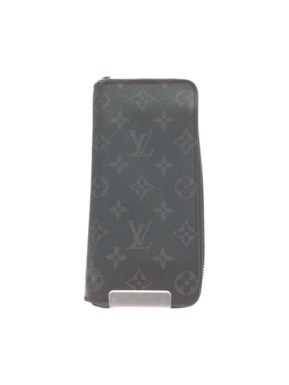 Louis Vuitton Wallet Monogram Eclipse Zippy Vertical Black